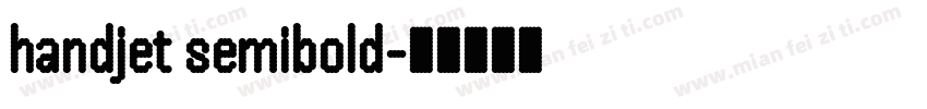 handjet semibold字体转换